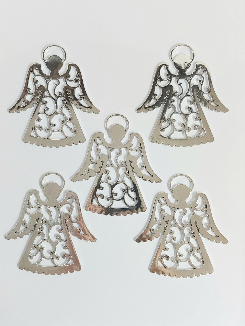 Silver Angel Ornament Set - Holiday Home Decor